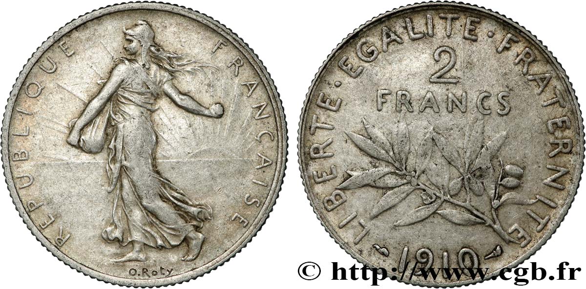 2 francs Semeuse 1910  F.266/12 TB+ 