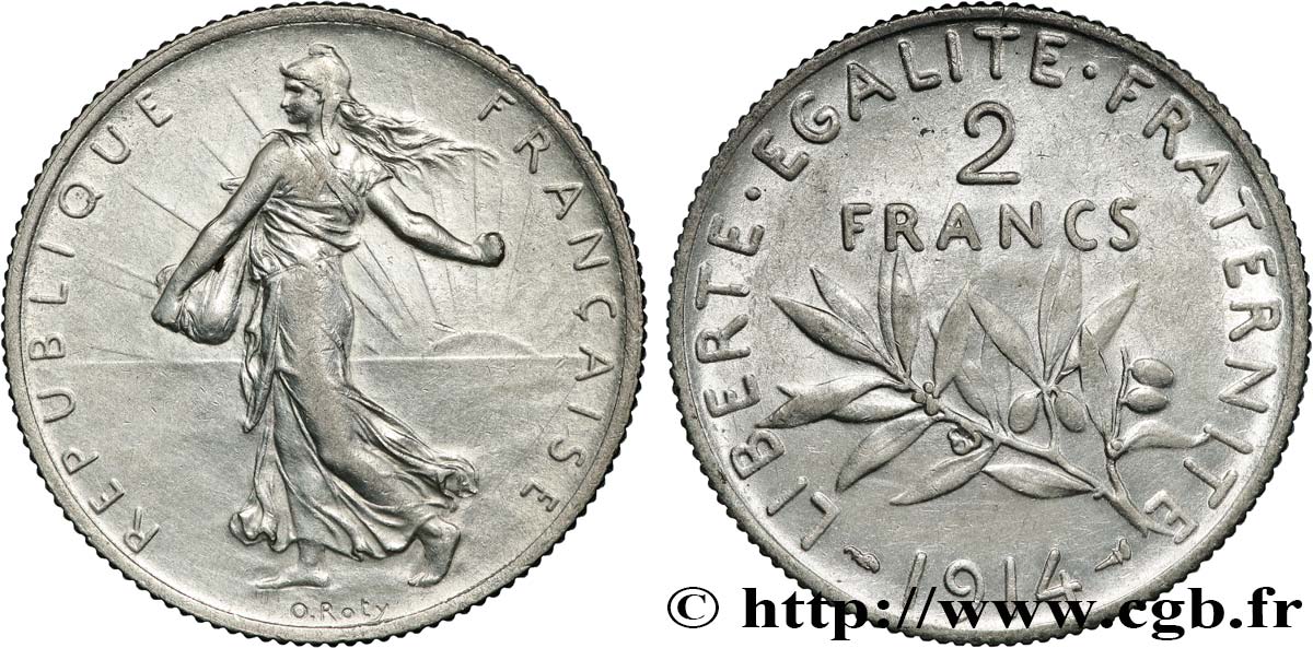 2 francs Semeuse 1914  F.266/15 TTB 