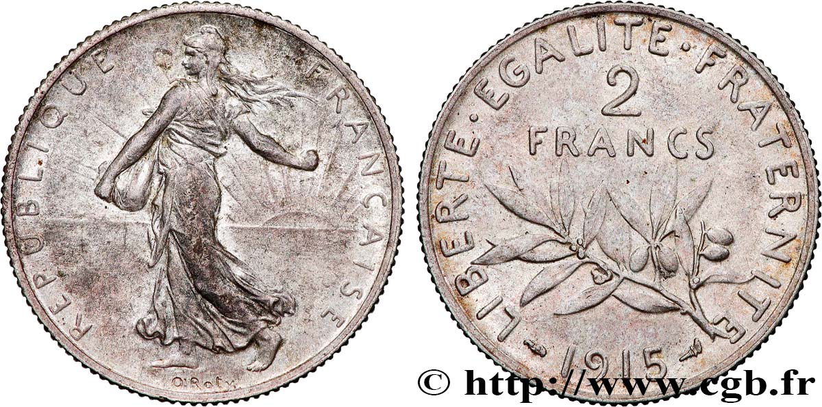2 francs Semeuse 1915  F.266/17 SUP 