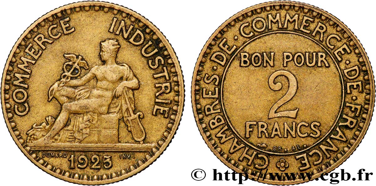 2 francs Chambres de Commerce 1925  F.267/7 q.BB 
