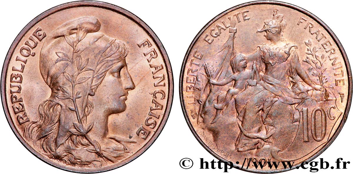 10 centimes Daniel-Dupuis 1901  F.136/10 SPL 
