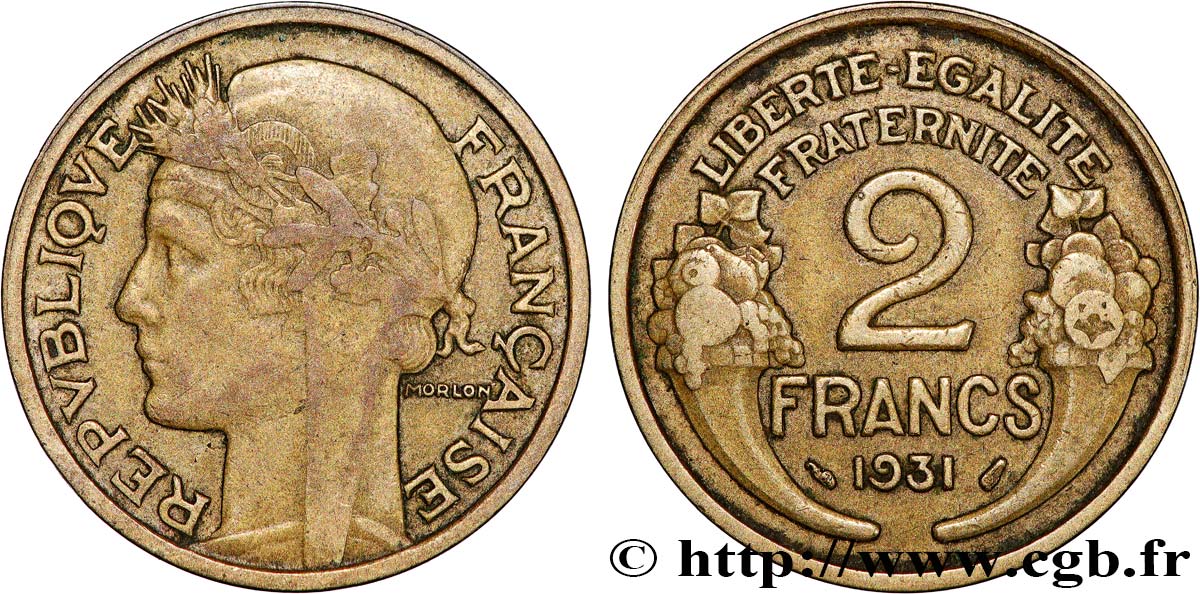 2 francs Morlon 1931  F.268/2 RC+ 