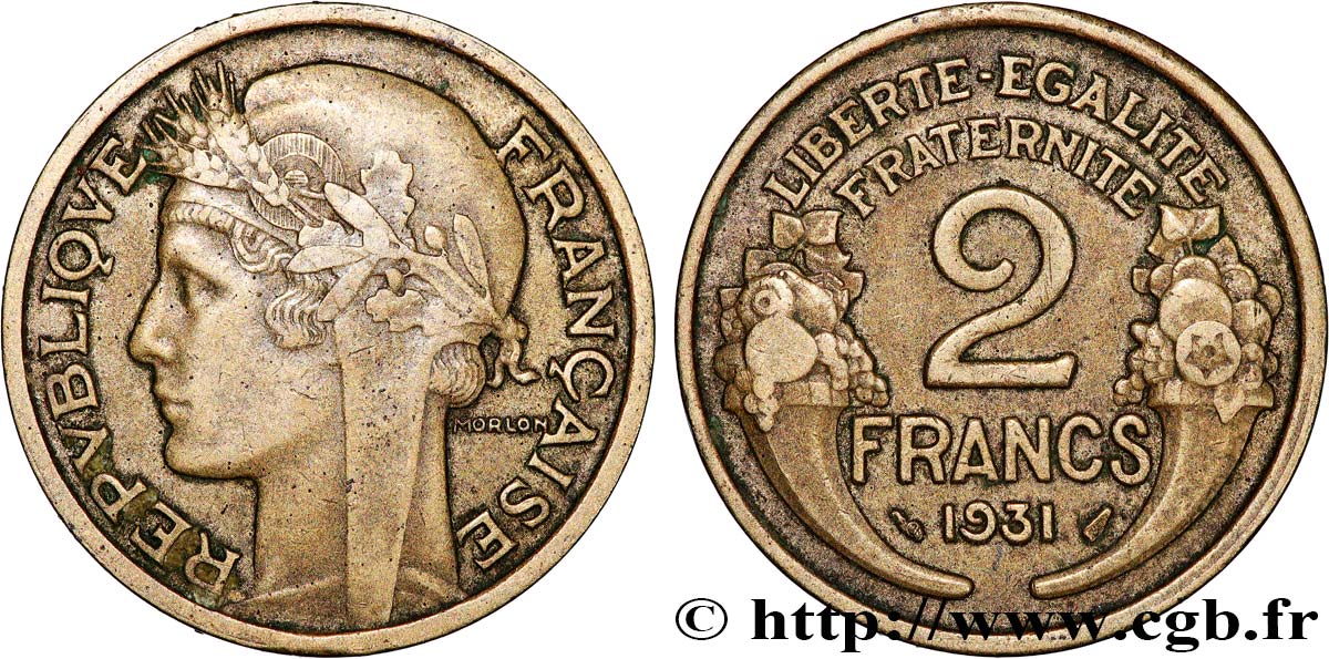 2 francs Morlon 1931  F.268/2 BC+ 