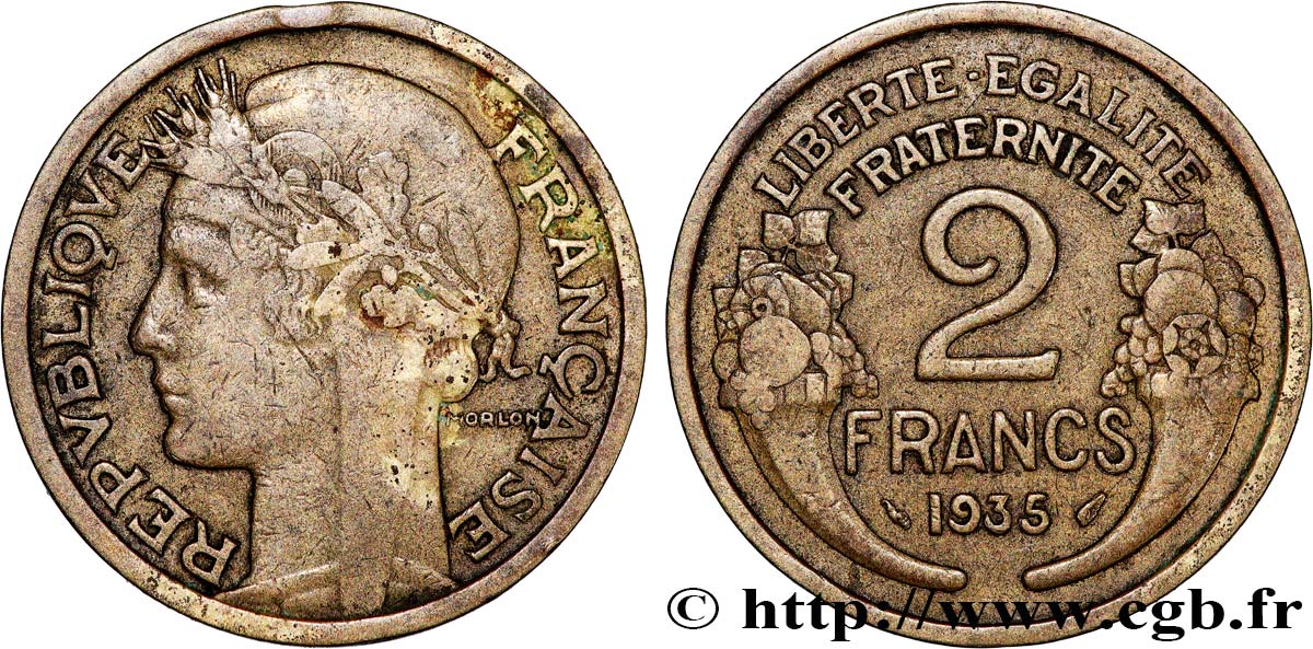 2 francs Morlon 1935  F.268/8 F 