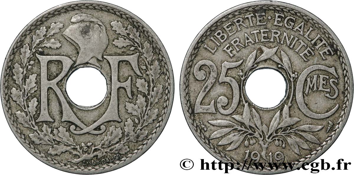 25 centimes Lindauer 1919  F.171/3 TB 