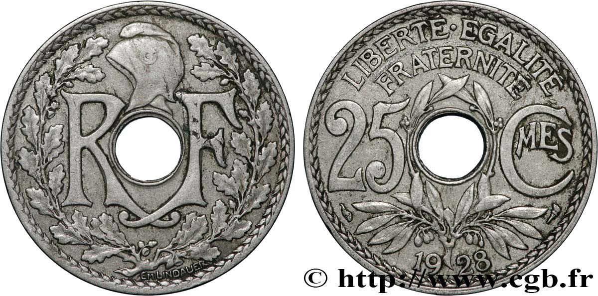 25 centimes Lindauer 1928  F.171/12 TB+ 