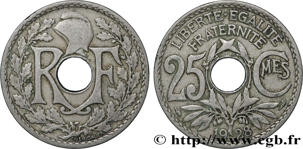 25 centimes Lindauer 1928  F.171/12 VF 