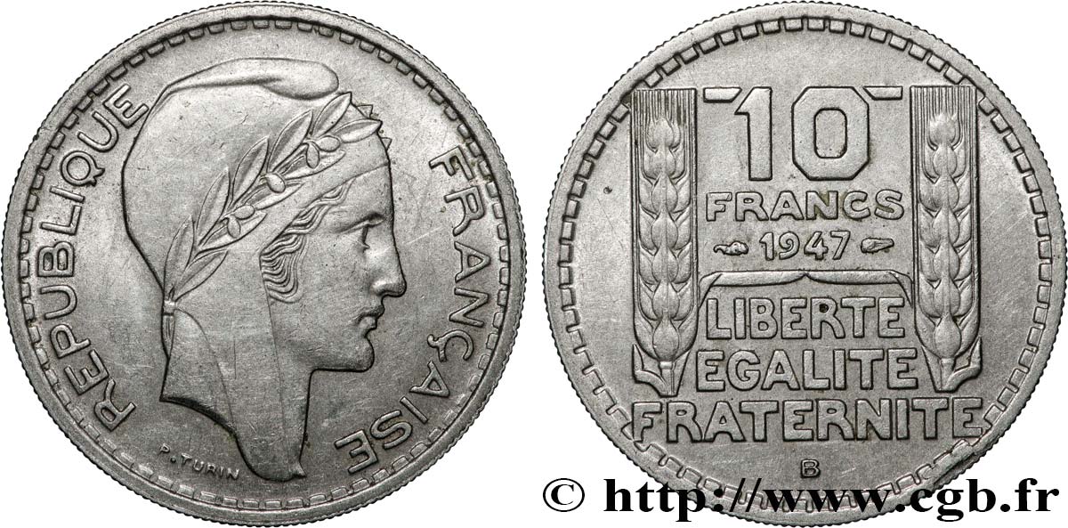 10 francs Turin, petite tête 1947 Beaumont-Le-Roger F.362/2 AU 