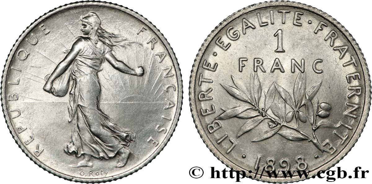 1 franc Semeuse 1898 Paris F.217/1 SPL63 