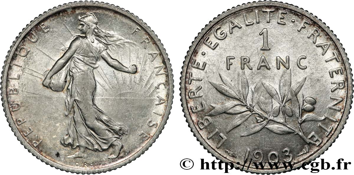 1 franc Semeuse 1903 Paris F.217/8 SUP 