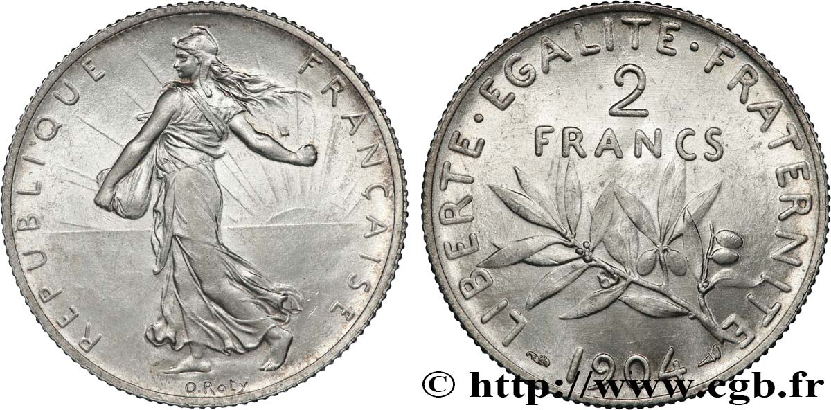 2 francs Semeuse 1904  F.266/8 SC 