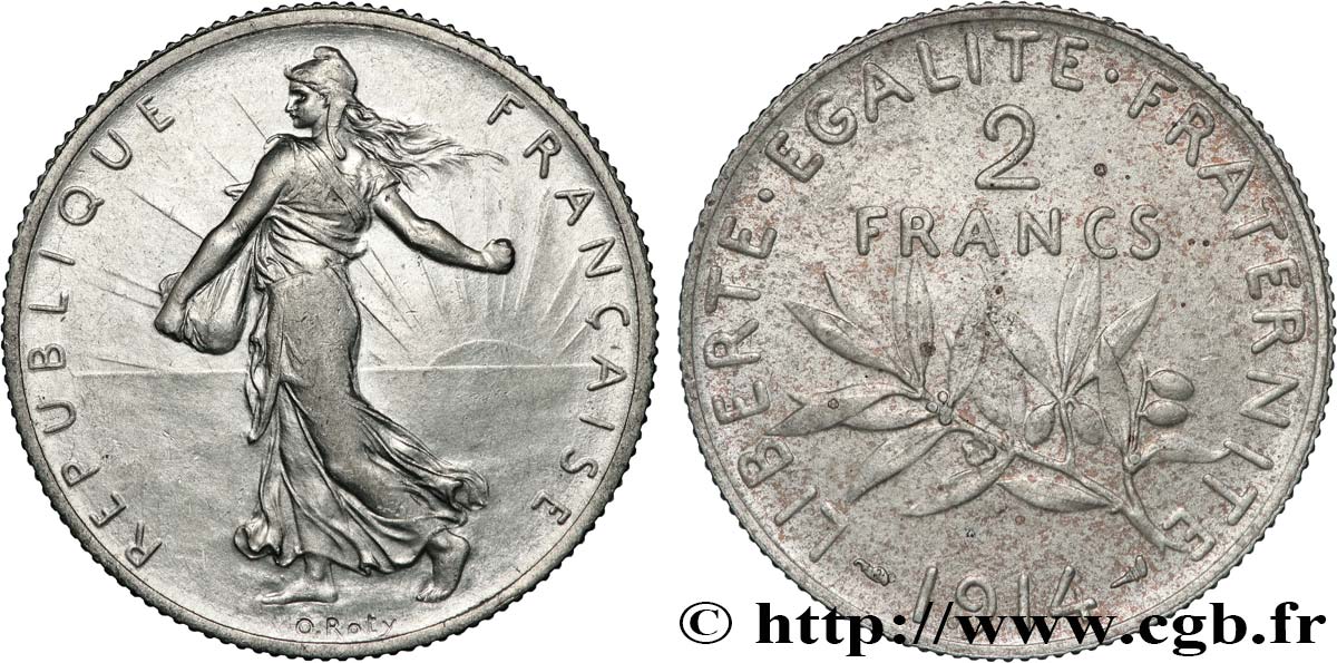 2 francs Semeuse 1914  F.266/15 SUP+ 