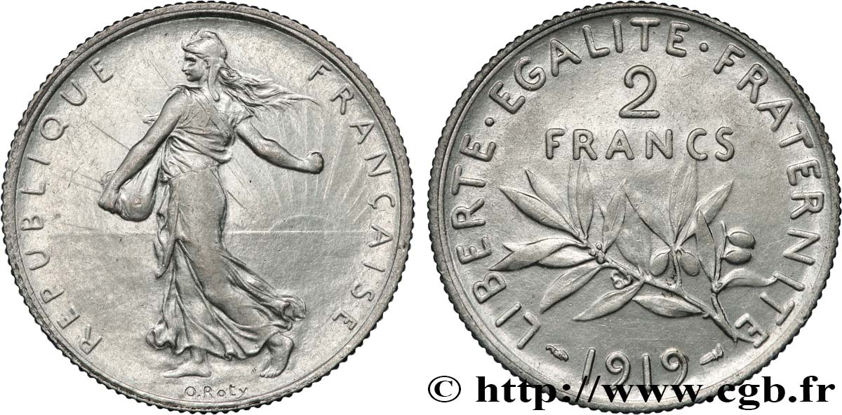 2 francs Semeuse 1919  F.266/21 AU 