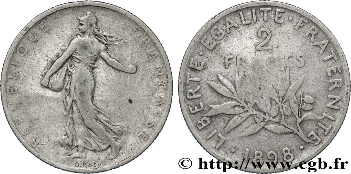 2 francs Semeuse 1898  F.266/1 F 
