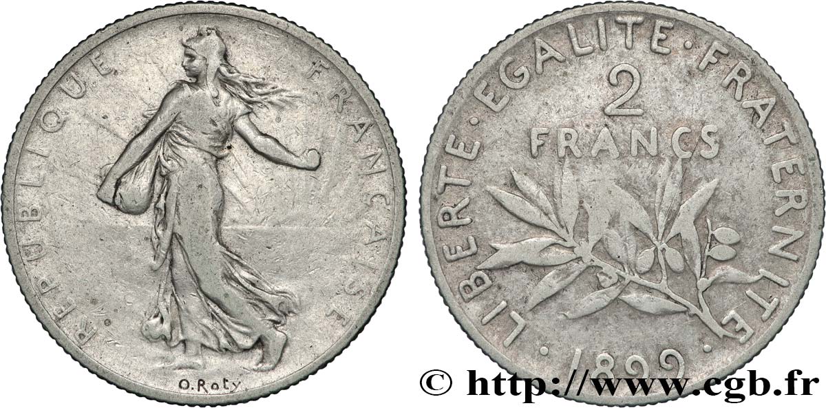 2 francs Semeuse 1899  F.266/3 TB 
