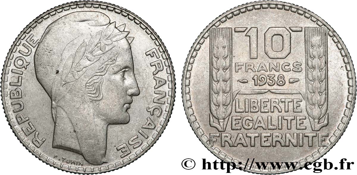 10 francs Turin 1938  F.360/9 TTB 