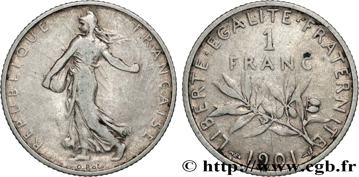 1 franc Semeuse 1901  F.217/6 RC+ 