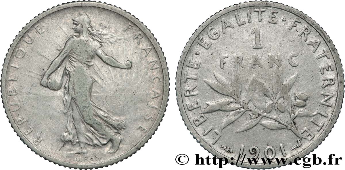 1 franc Semeuse 1901  F.217/6 F 