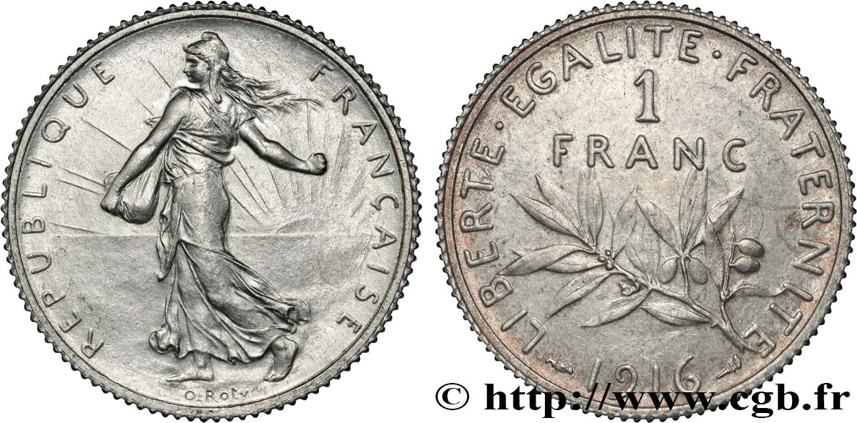 1 franc Semeuse 1916 Paris F.217/22 MS 