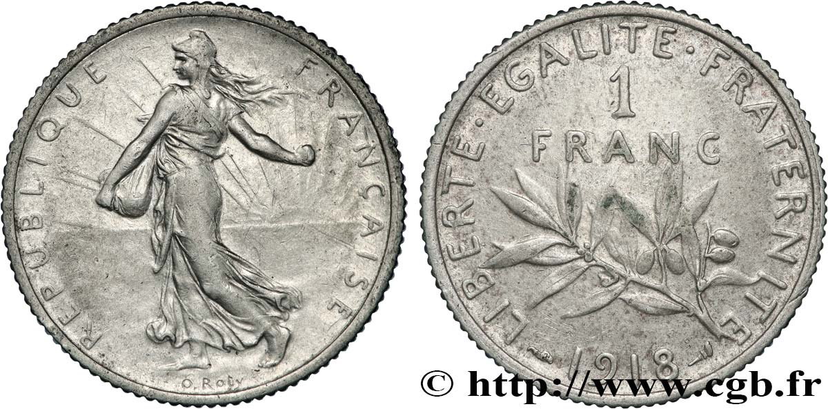 1 franc Semeuse 1918 Paris F.217/24 MS 