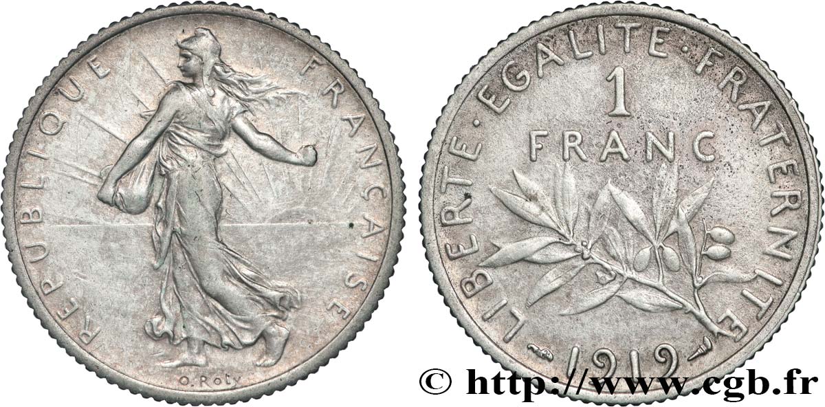 1 franc Semeuse 1919 Paris F.217/25 MBC+ 