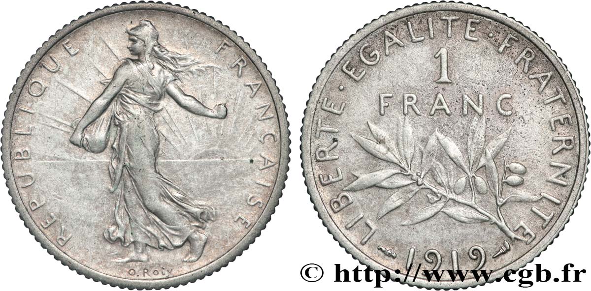 1 franc Semeuse 1919 Paris F.217/25 TTB+ 