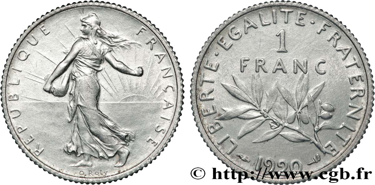 1 franc Semeuse 1920 Paris F.217/26 SUP+ 