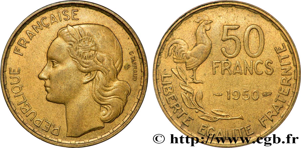 50 francs Guiraud 1950  F.425/3 VZ55 