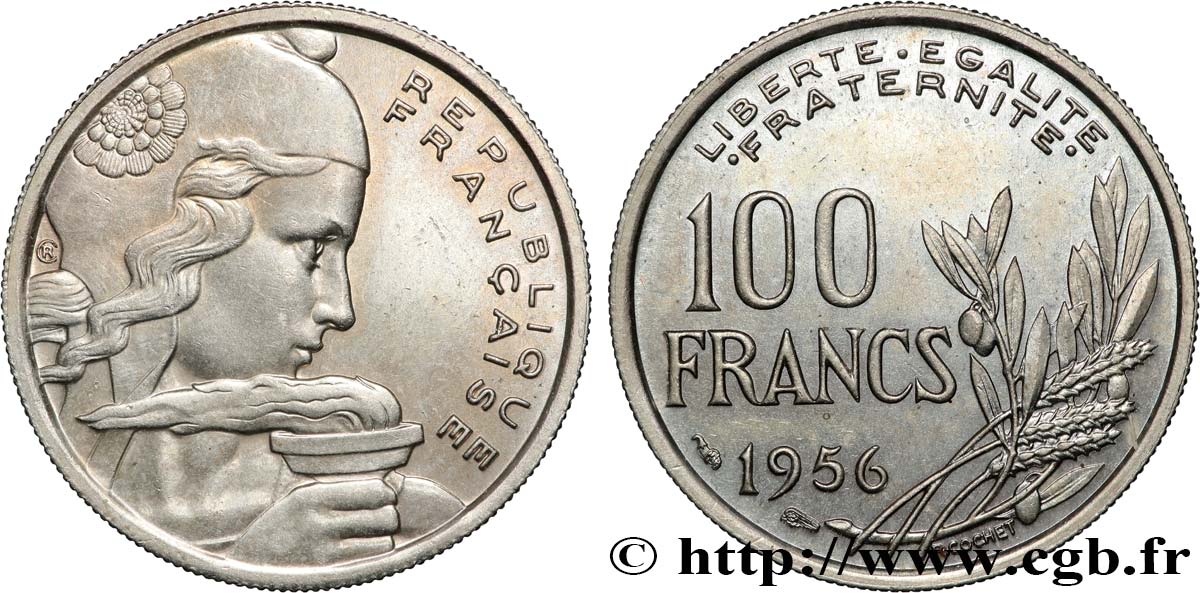 100 francs Cochet 1956  F.450/8 SUP+ 