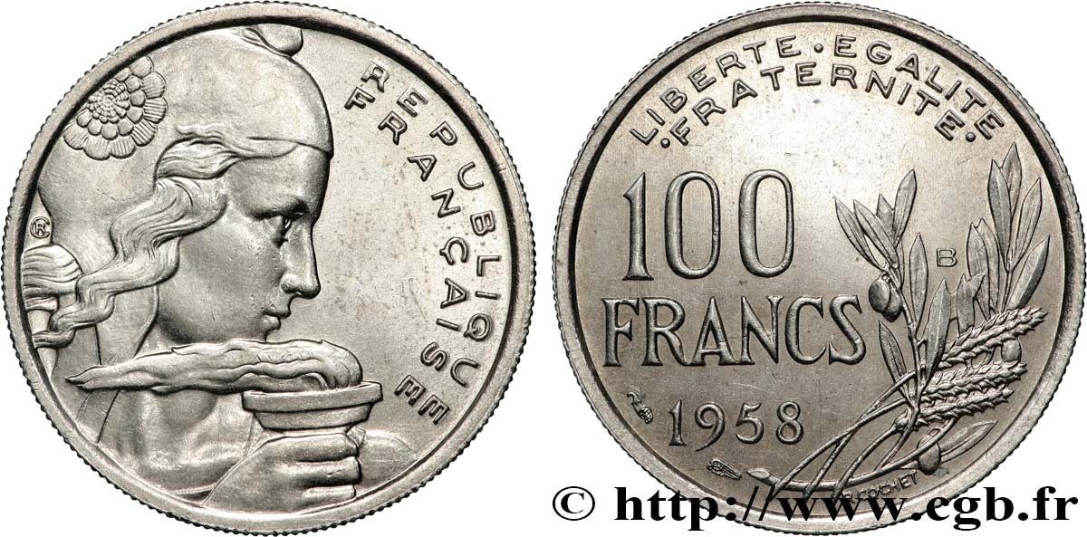 100 francs Cochet 1958 Beaumont-Le-Roger F.450/14 SPL63 