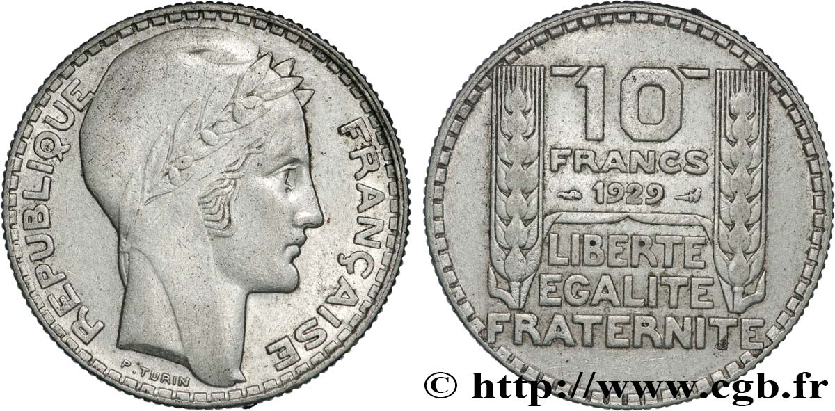 10 francs Turin 1929  F.360/2 BB 