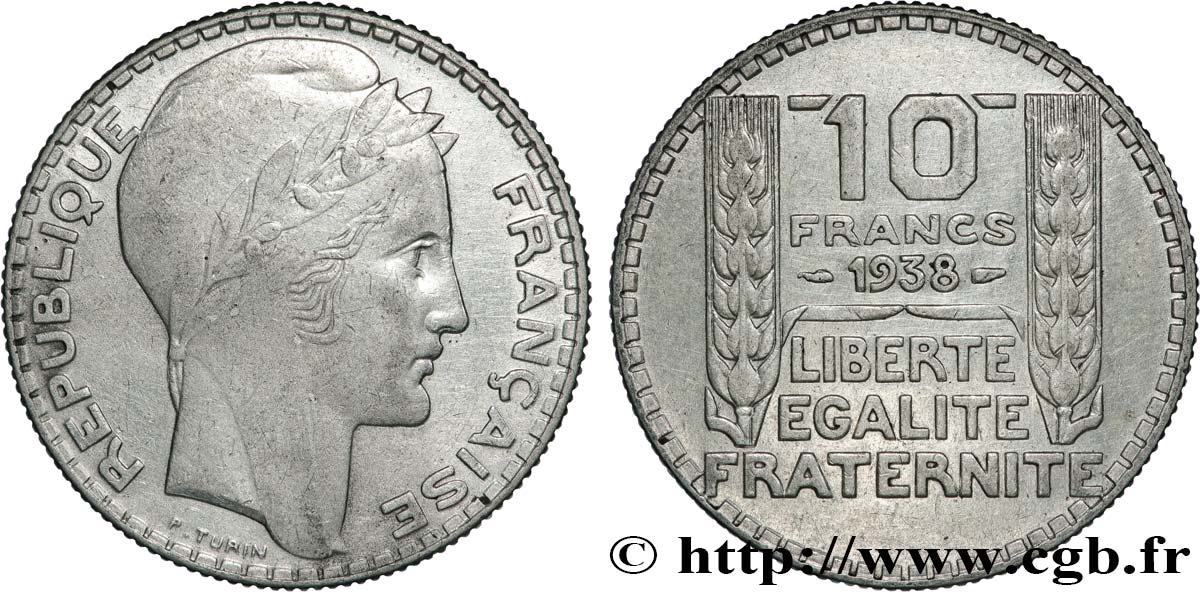 10 francs Turin 1938  F.360/9 BB 