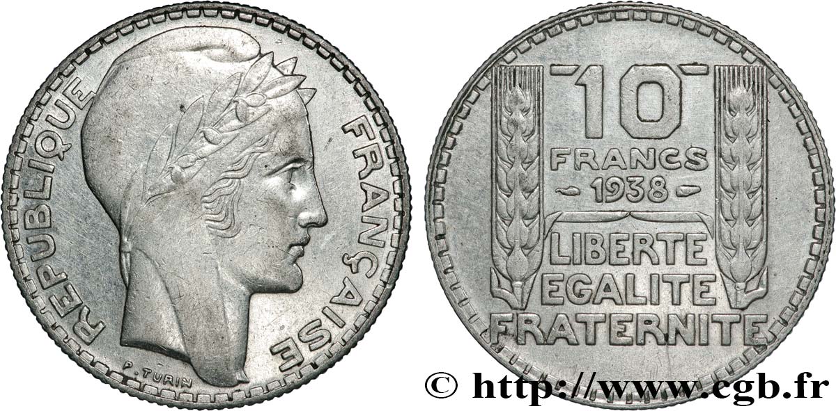 10 francs Turin 1938  F.360/9 TTB 