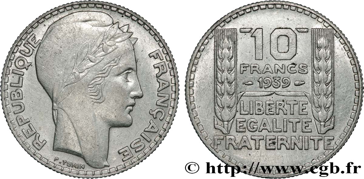 10 francs Turin 1939  F.360/10 AU 