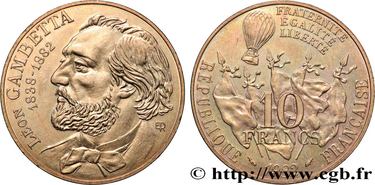 10 francs Gambetta 1982  F.366/2 SUP+ 