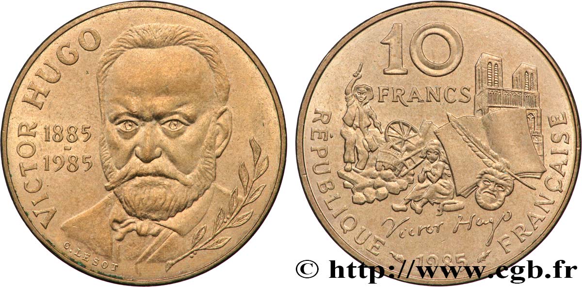 10 francs Victor Hugo 1985  F.370/2 SUP60 