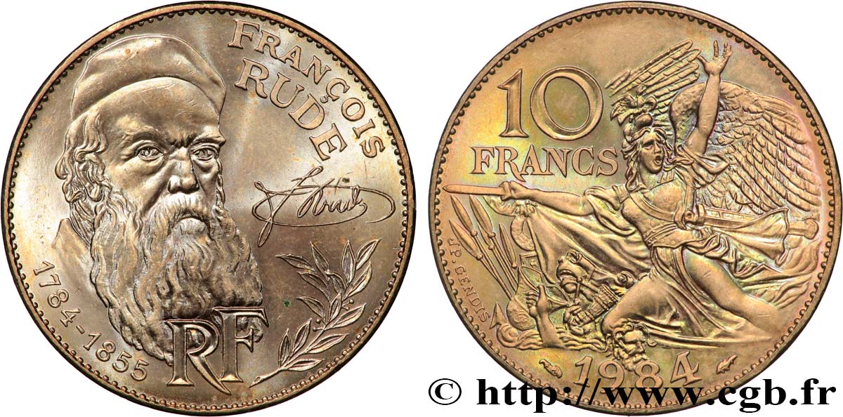 10 francs François Rude 1984  F.369/2 SPL 
