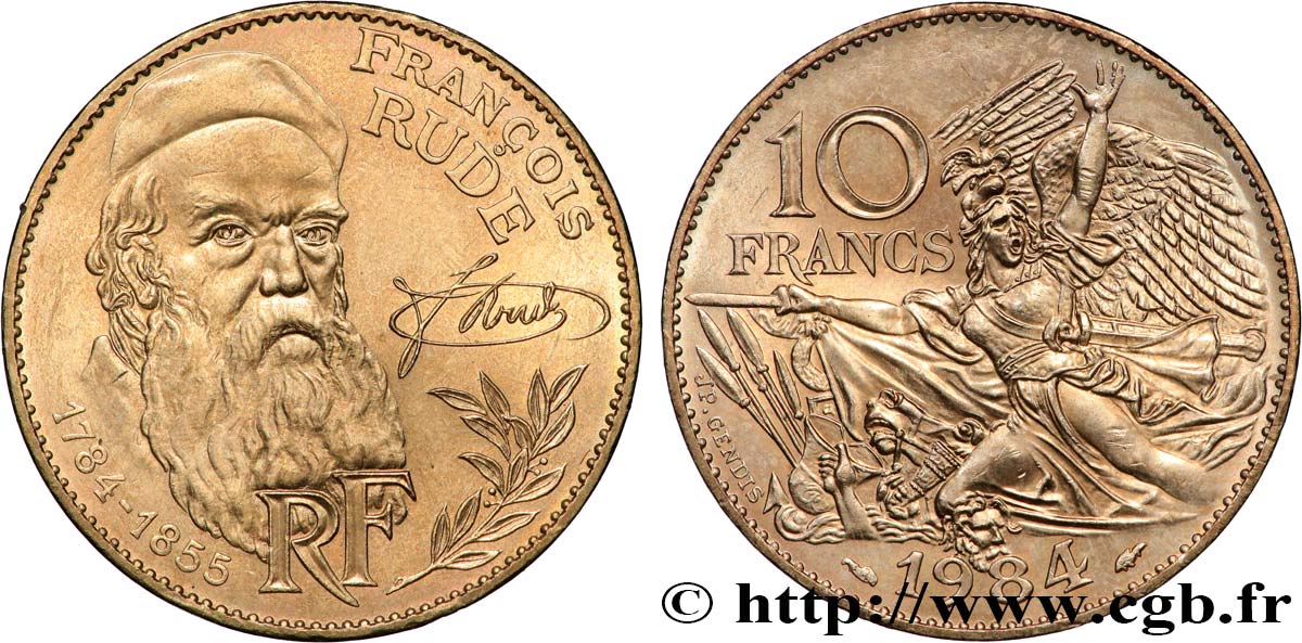 10 francs François Rude 1984  F.369/2 SPL 