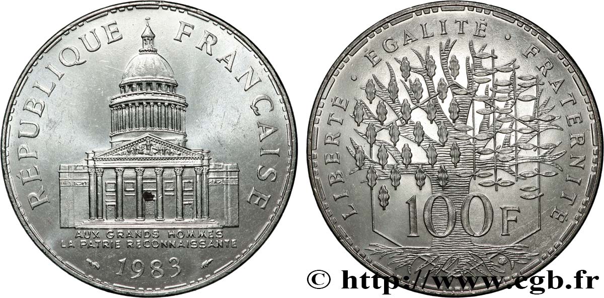 100 francs Panthéon 1983  F.451/3 SUP62 
