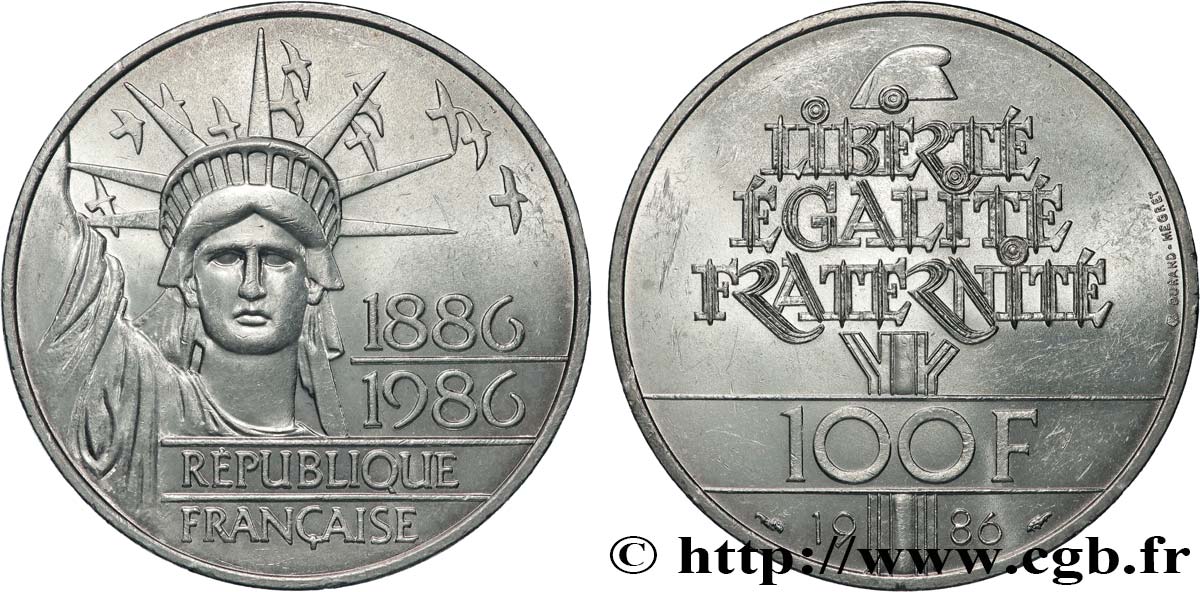 100 francs Liberté (Statue de la) 1986  F.454/2 SPL63 