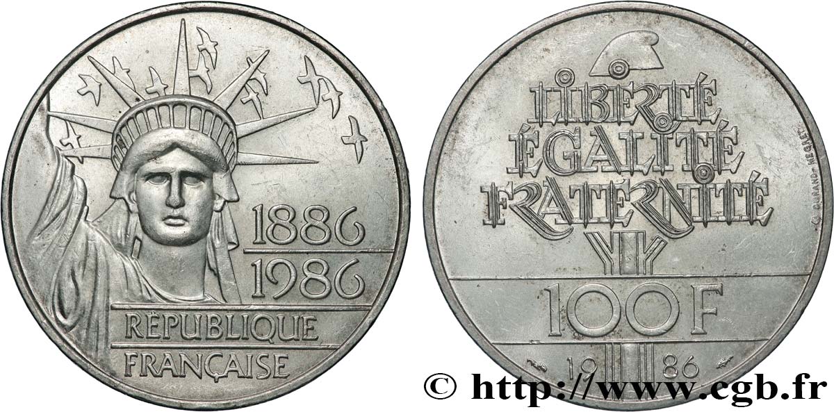 100 francs Liberté (Statue de la) 1986  F.454/2 VZ60 