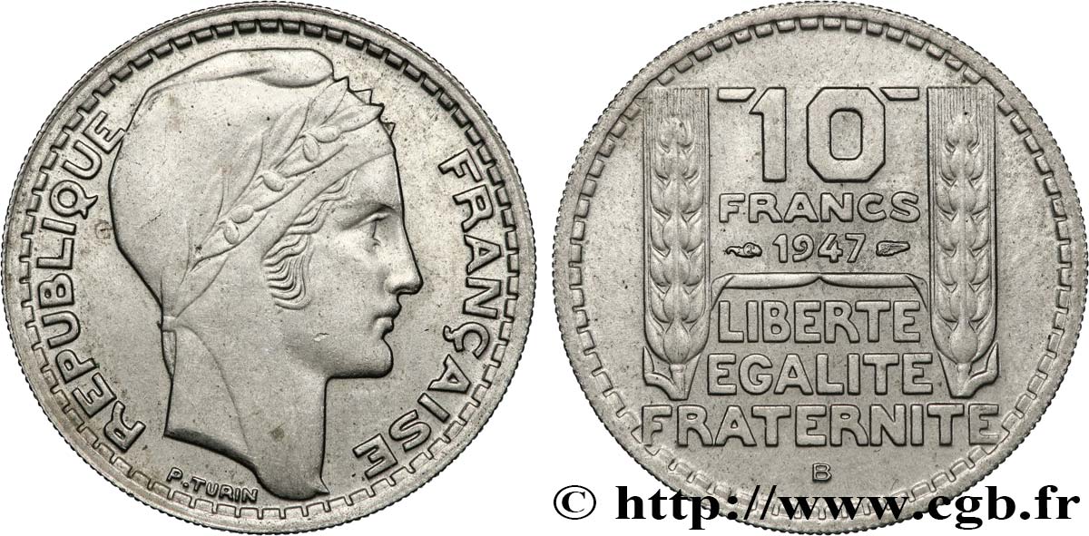 10 francs Turin grosse t te 1947 Beaumont Le Roger F.361A 5