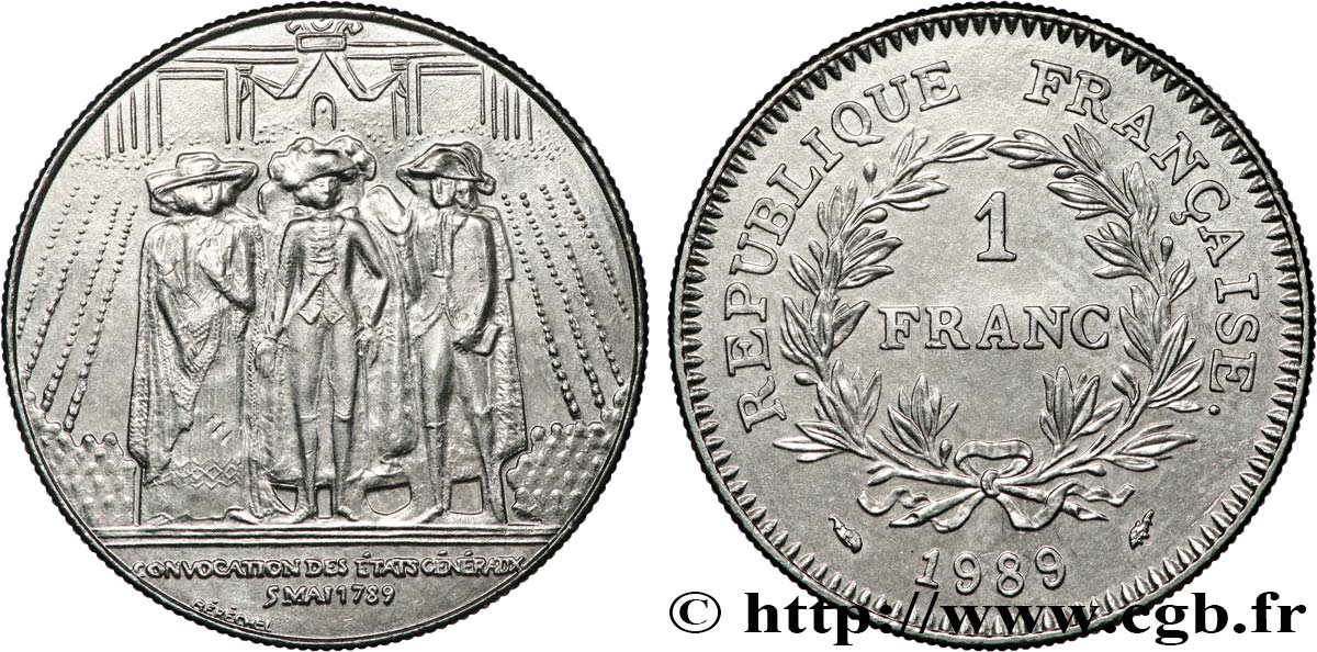 1 franc États Généraux 1989  F.228/2 SPL 