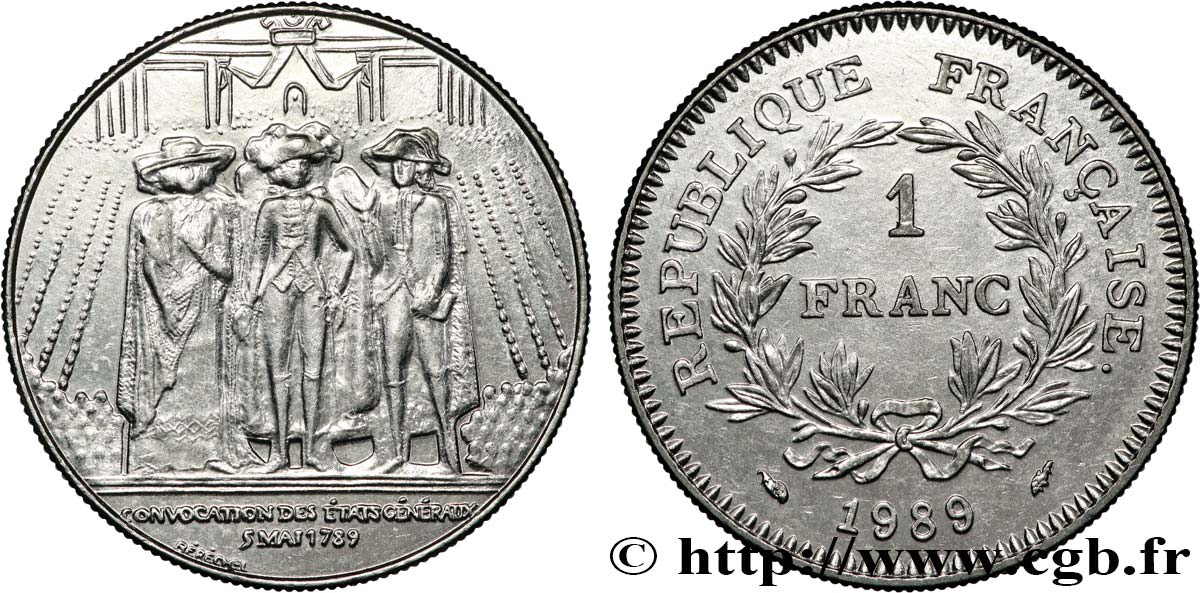 1 franc États Généraux 1989  F.228/2 SPL 