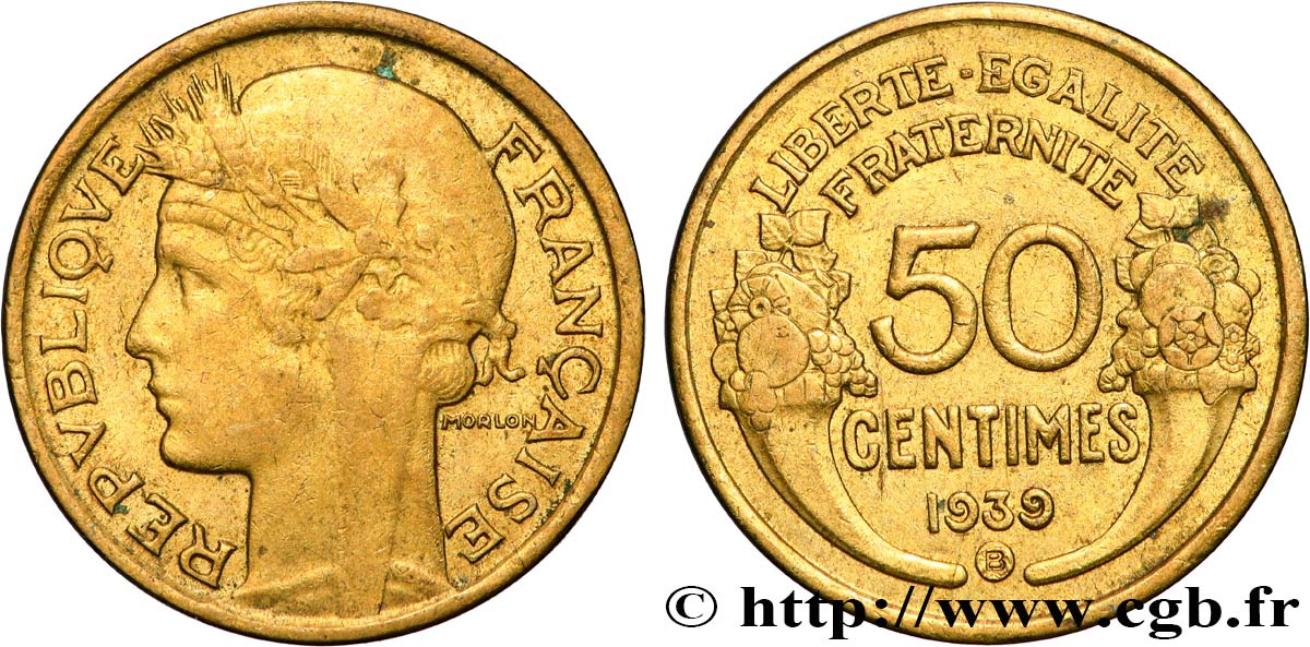 50 centimes Morlon 1939 Bruxelles F.192/16 VF 