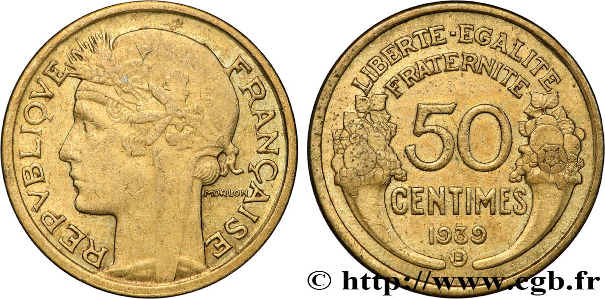 50 centimes Morlon 1939 Bruxelles F.192/16 TTB 