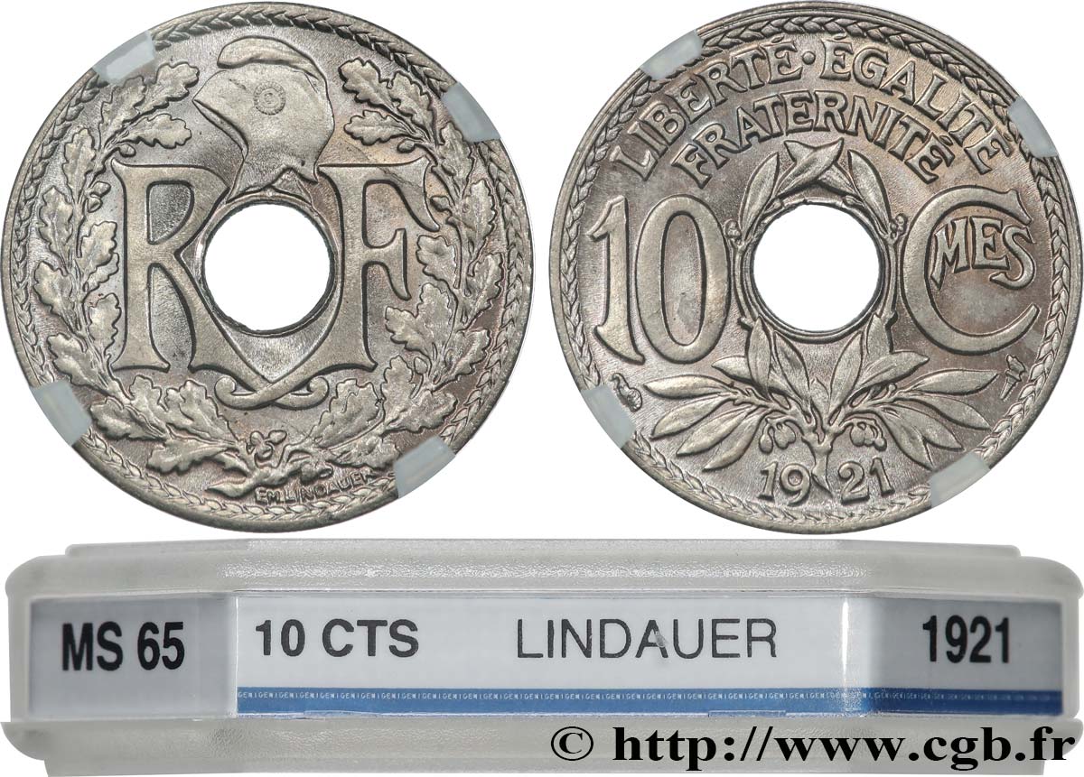 10 centimes Lindauer 1921  F.138/5 FDC65 GENI