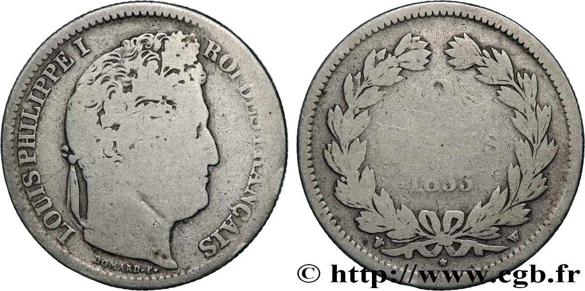 2 francs Louis-Philippe 1833 Lille F.260/28 VG8 