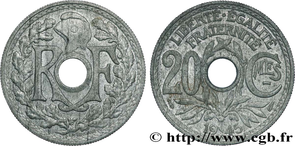20 centimes Lindauer 1945  F.155/2 q.SPL 