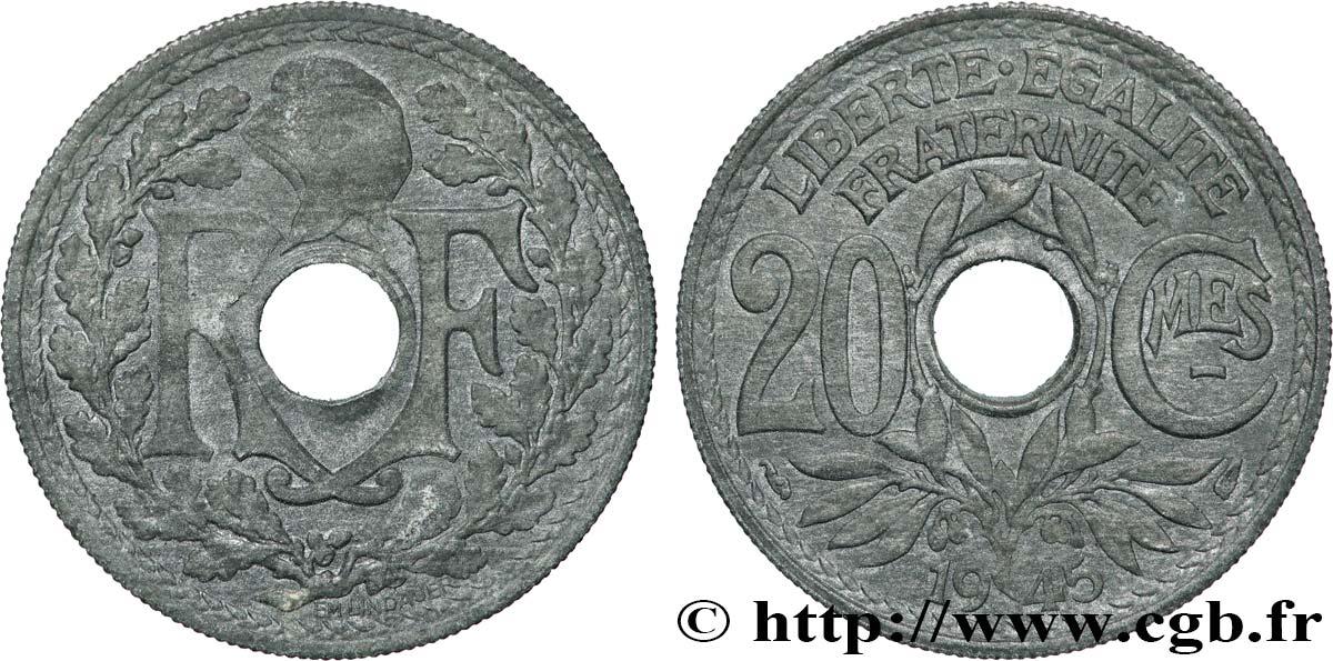 20 centimes Lindauer 1945  F.155/2 MB 